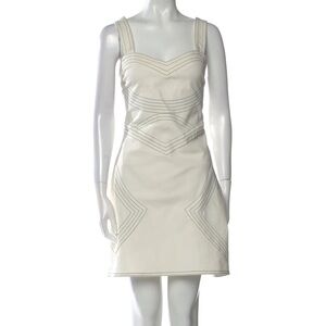 Derek Lam 10 Crosby White Sweetheart neckline mini dress